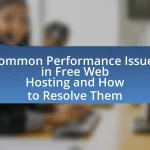 Common Performance Issues in Free Web Hosting and How to Resolve Them