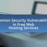 Common Security Vulnerabilities in Free Web Hosting Services