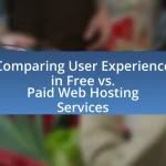 Comparing User Experience in Free vs. Paid Web Hosting Services