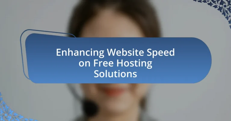 Enhancing Website Speed on Free Hosting Solutions