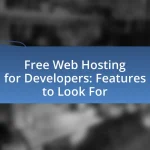Free Web Hosting for Developers: Features to Look For