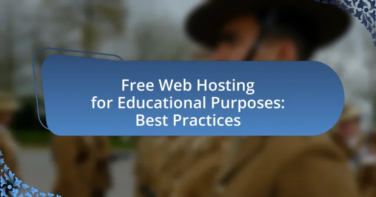 Free Web Hosting for Educational Purposes: Best Practices