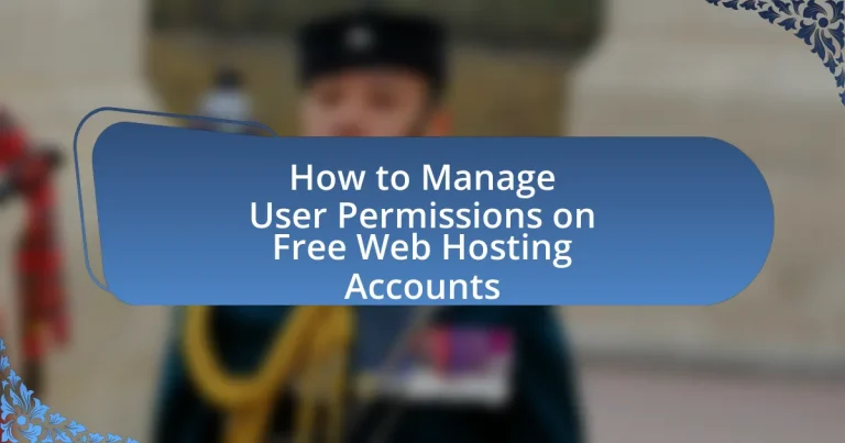 How to Manage User Permissions on Free Web Hosting Accounts