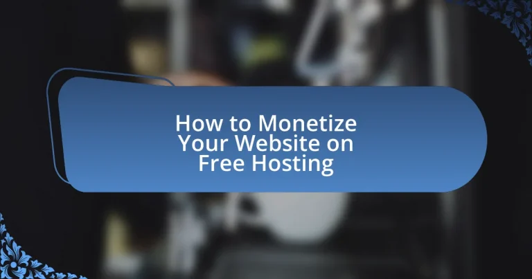 How to Monetize Your Website on Free Hosting