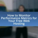 How to Monitor Performance Metrics for Your Free Web Hosting