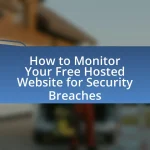 How to Monitor Your Free Hosted Website for Security Breaches
