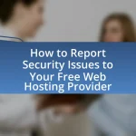 How to Report Security Issues to Your Free Web Hosting Provider