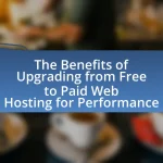 The Benefits of Upgrading from Free to Paid Web Hosting for Performance