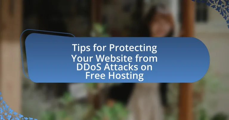 Tips for Protecting Your Website from DDoS Attacks on Free Hosting