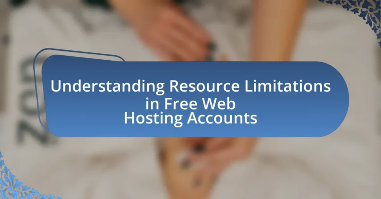 Understanding Resource Limitations in Free Web Hosting Accounts