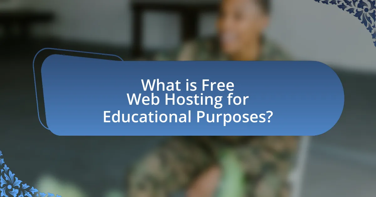 What is Free Web Hosting for Educational Purposes?