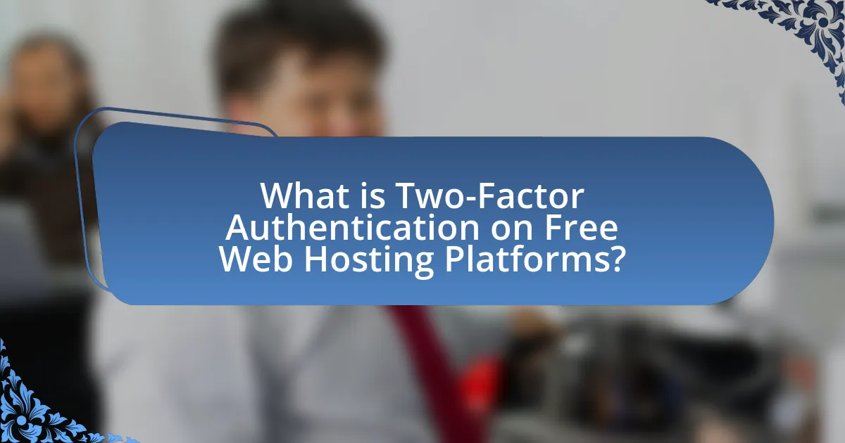 What is Two-Factor Authentication on Free Web Hosting Platforms?